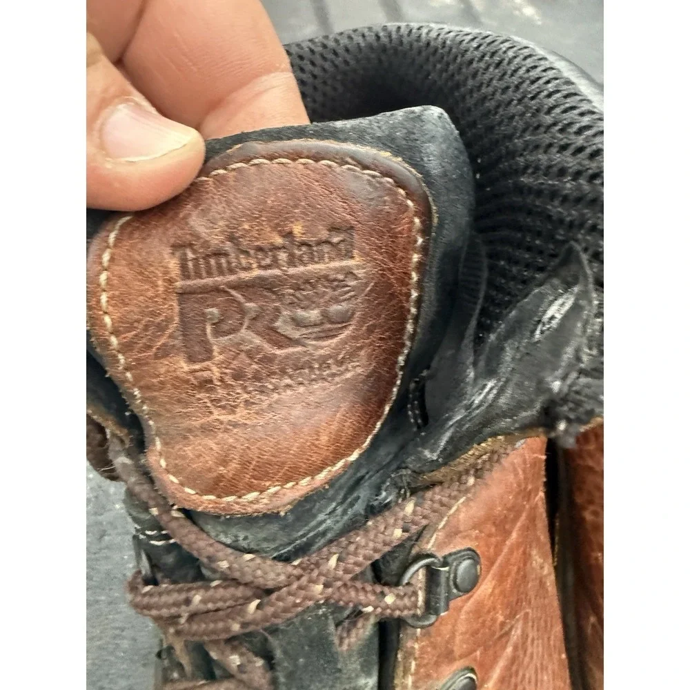 Timberland PRO Waterproof Work Boots 10.5M Brown Vibram Hiking